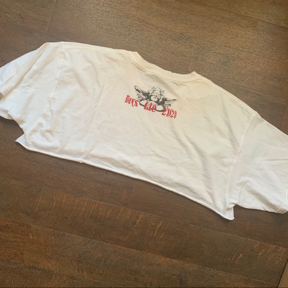 Boys Lie I Am Not Where You Left Me crop tee - Picture 4 of 9